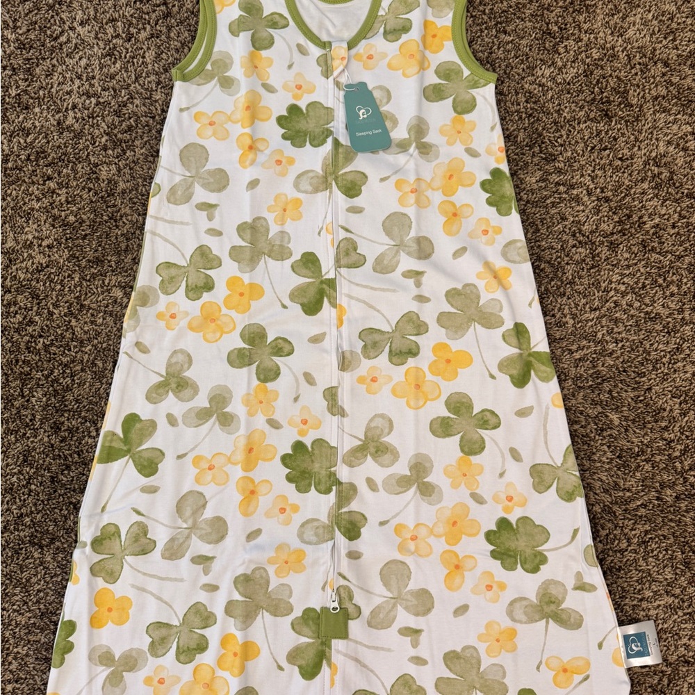 NWT Tado Muslin Baby Sleep Sack 18-24 Months (Lg) Wearable Blanket Lucky Clover